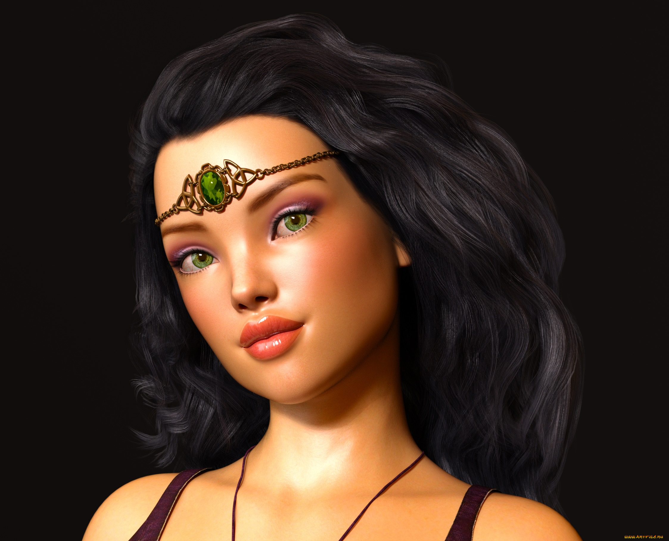 3д, графика, портрет, , portraits, фон, взгляд, девушка