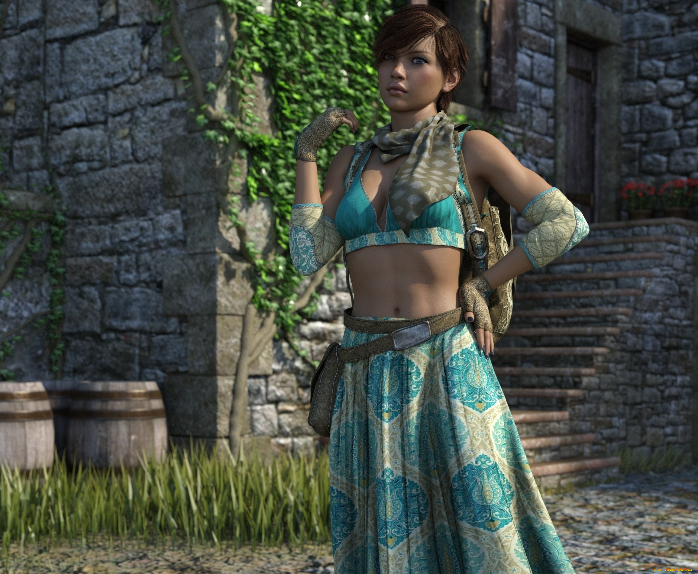 3д, графика, люди, , people, фон, взгляд, девушка