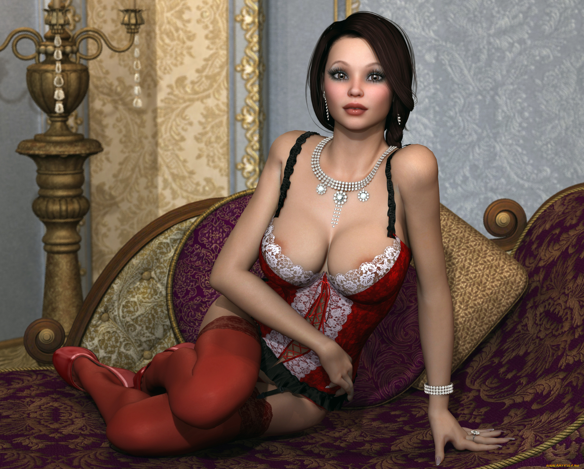 3д, графика, люди, , people, взгляд, девушка, фон