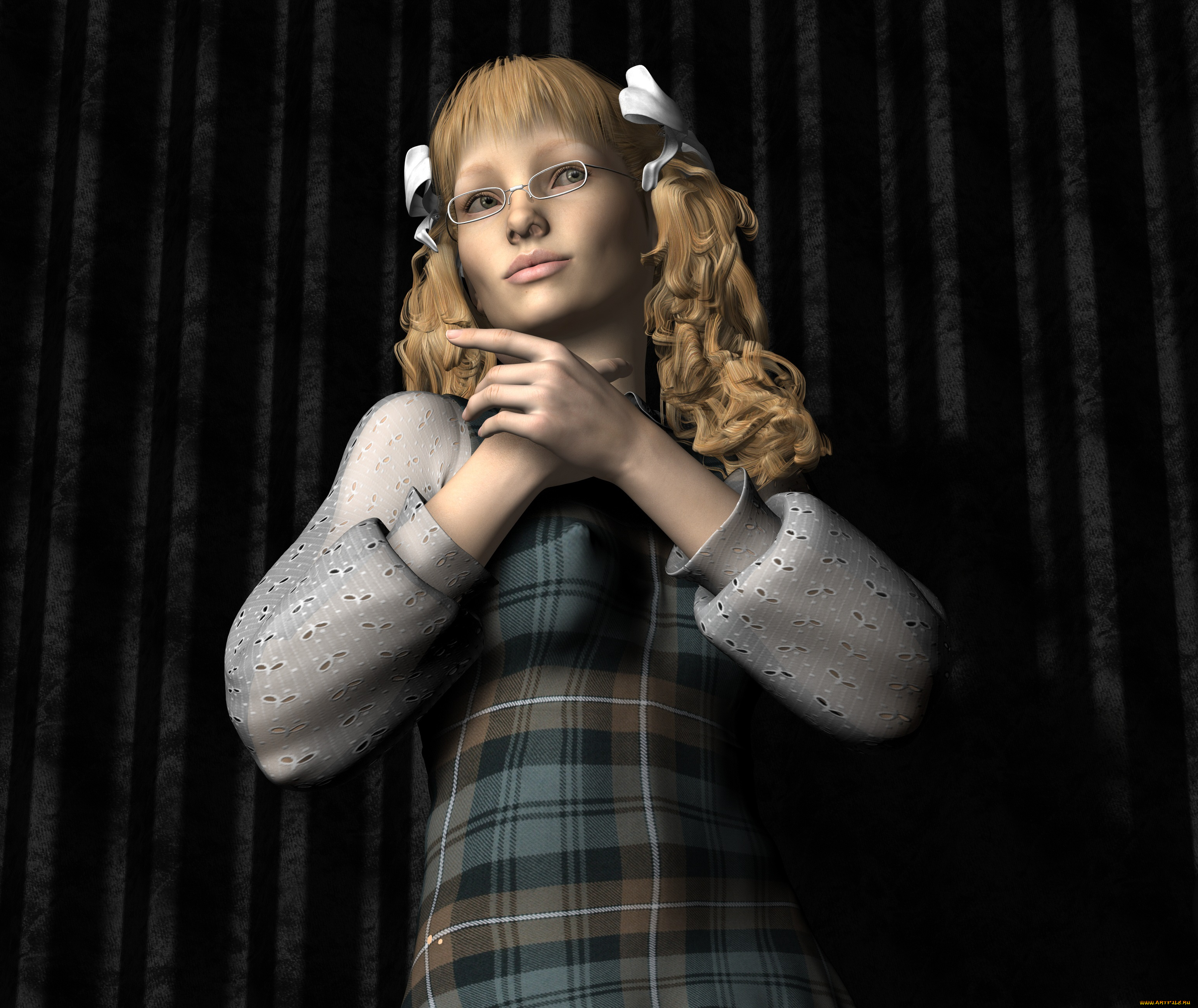 3д, графика, люди, , people, фон, взгляд, девушка