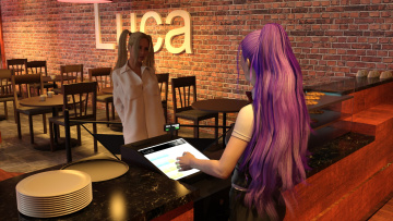 Картинка 3д+графика люди+ people девушки фон взгляд