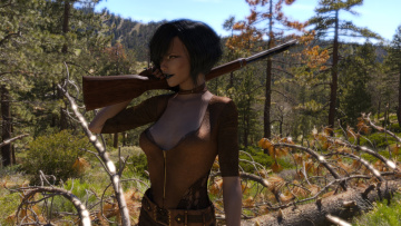 Картинка 3д+графика люди+ people фон взгляд девушка