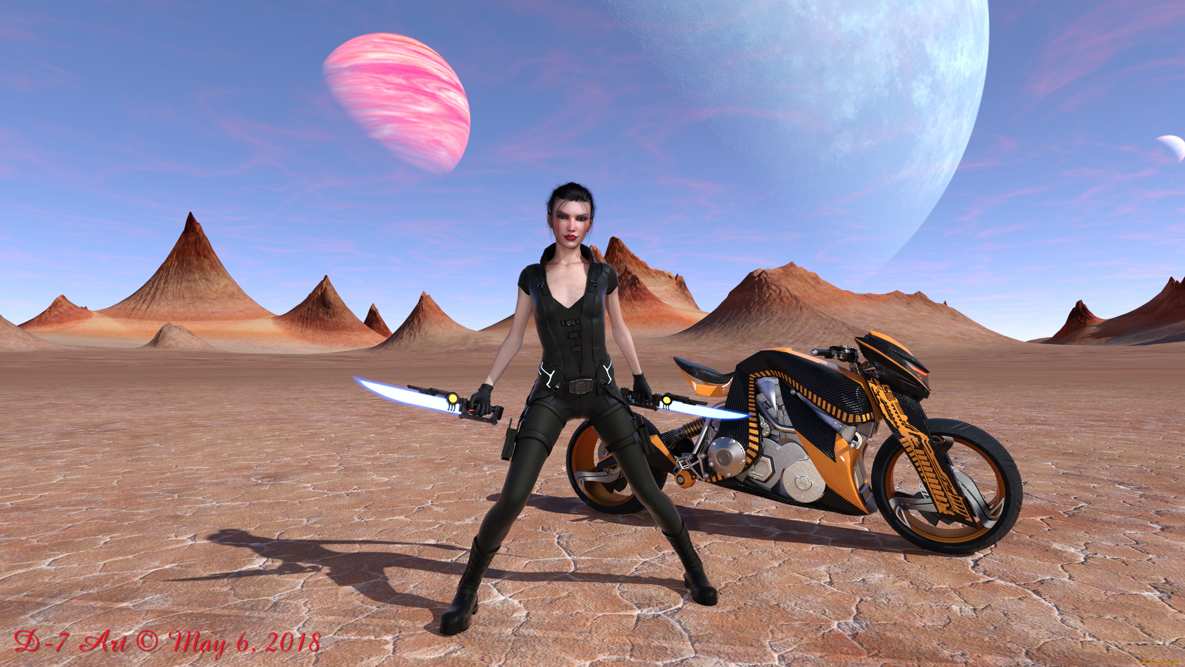 3д, графика, фантазия, , fantasy, взгляд, девушка, фон