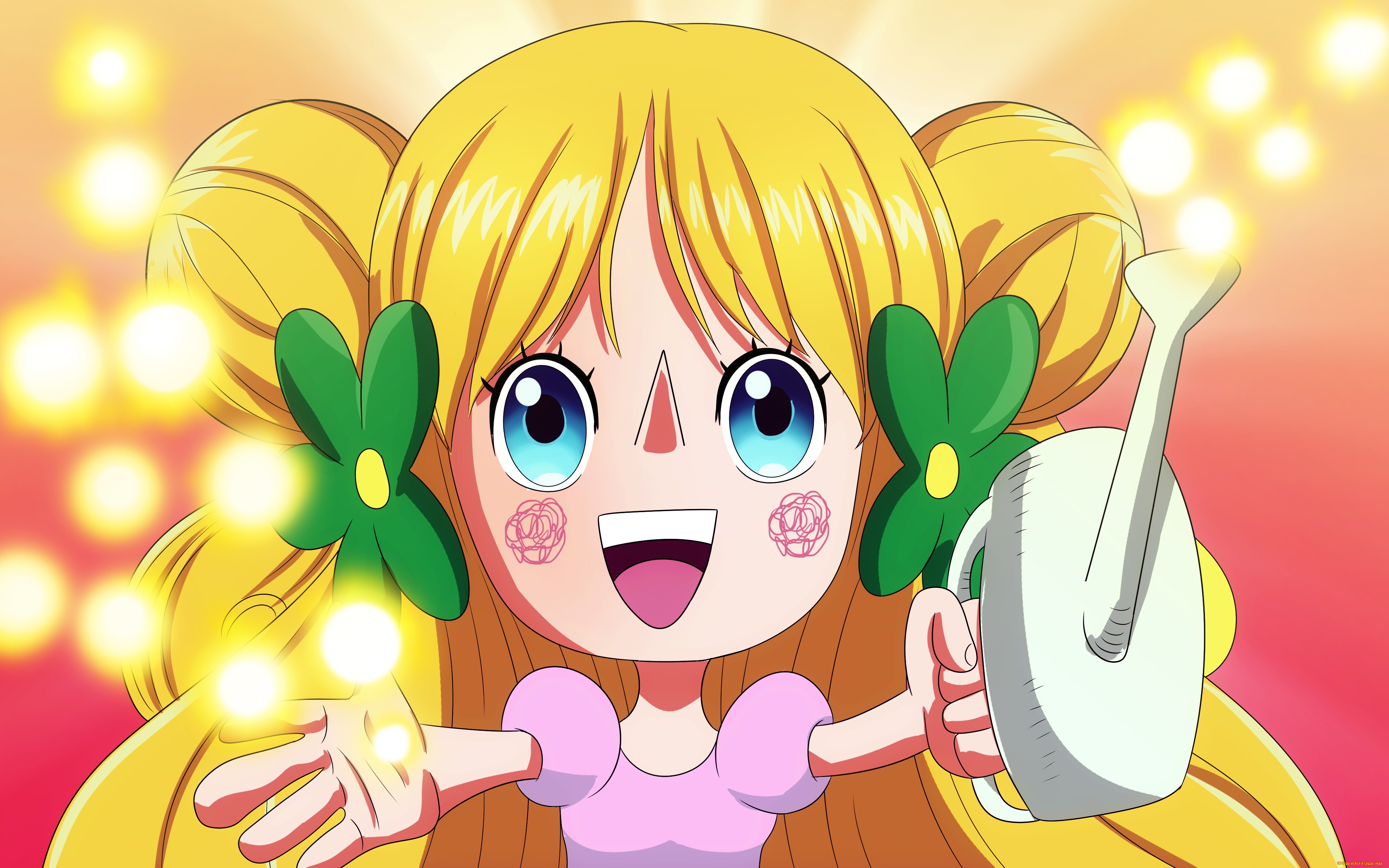 аниме, one, piece, девушка, фон, взгляд