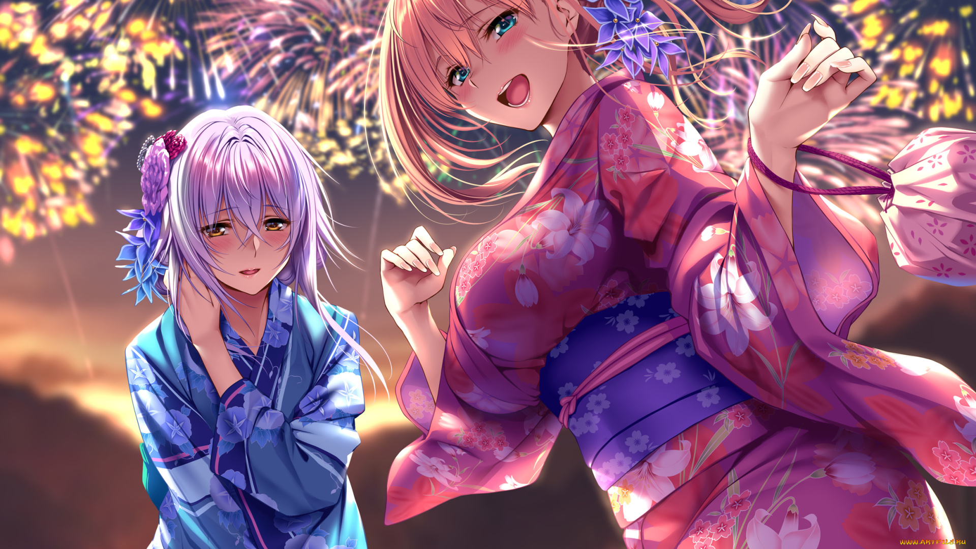 аниме, unknown, , другое, , фон, взгляд, девушки