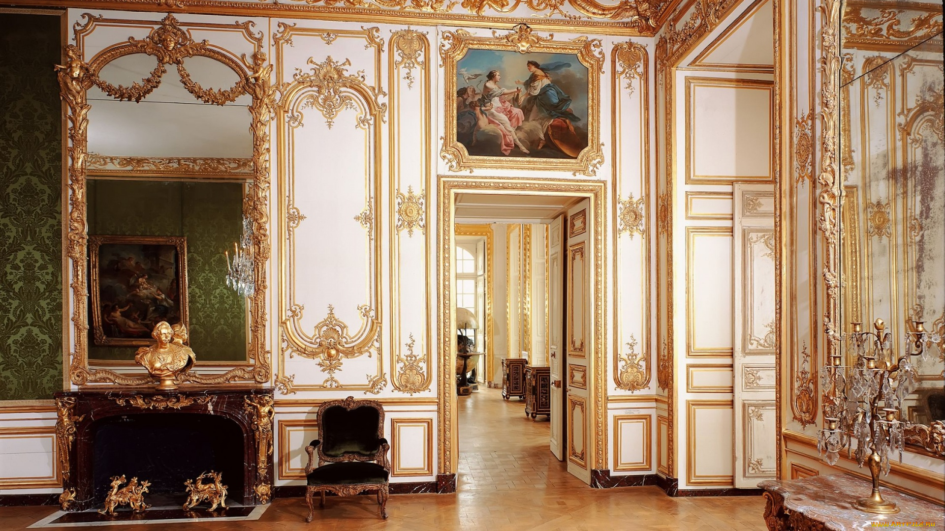 интерьер, дворцы, , музеи, картины, камин