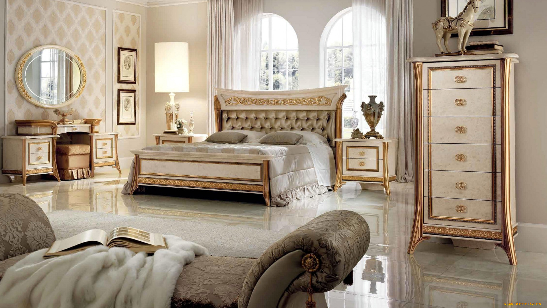 интерьер, спальня, мебель