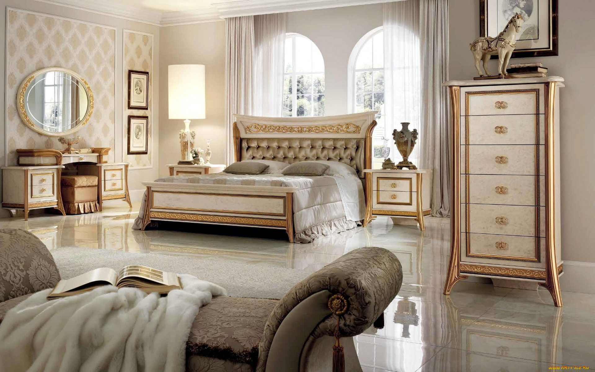 интерьер, спальня, мебель