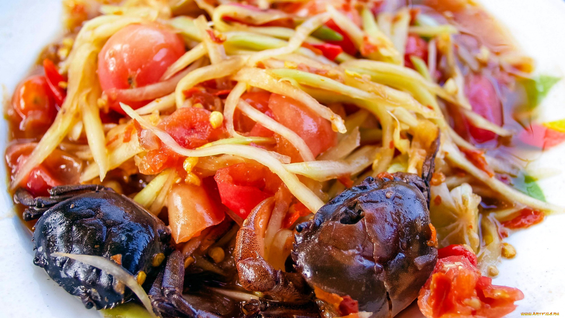 еда, салаты, , закуски, тайская, кухня, салат