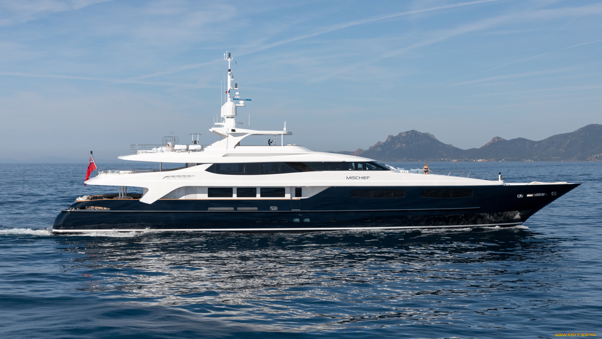 яхта, mischief, корабли, яхты, яхта, mischief, море, суперяхта