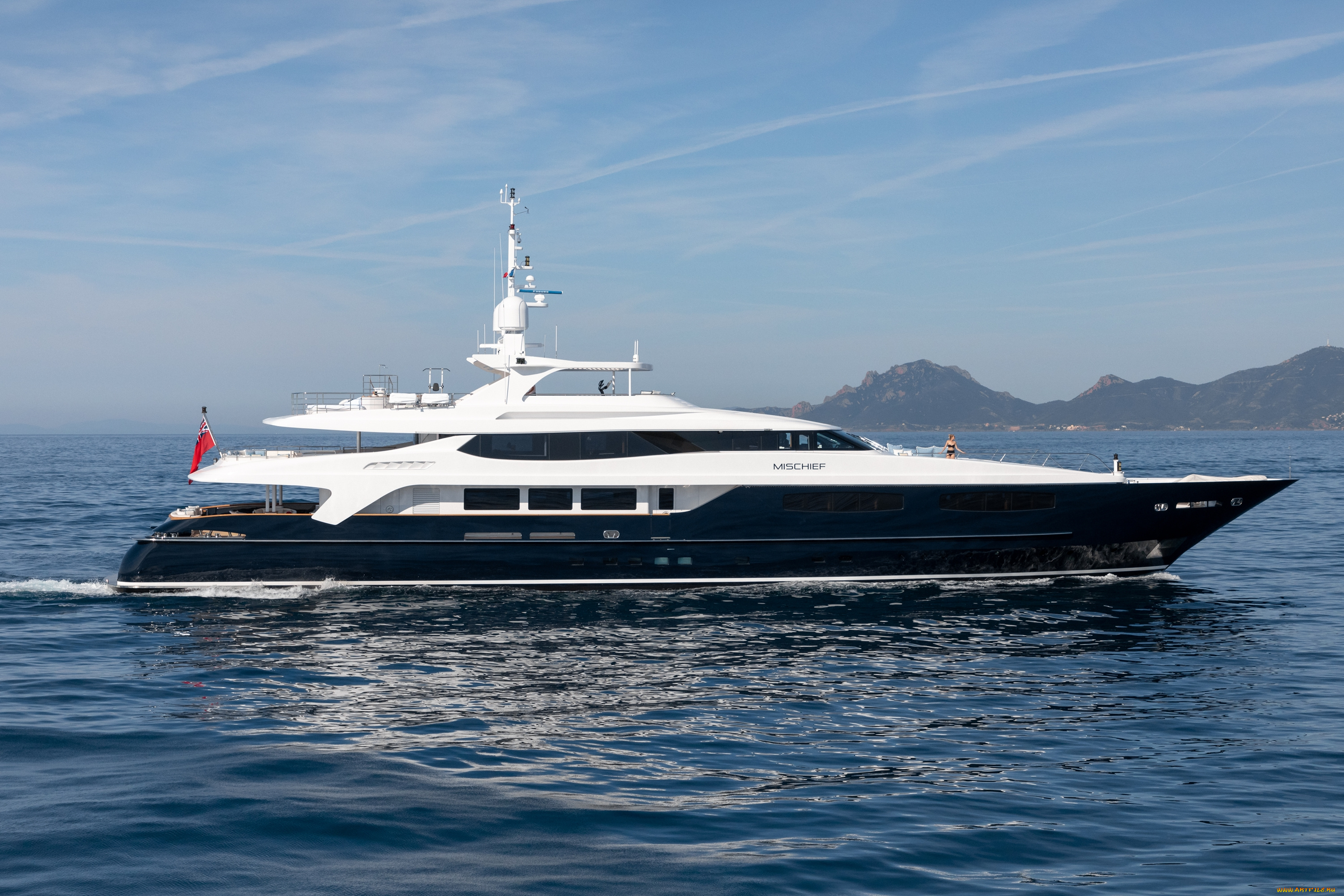 яхта, mischief, корабли, яхты, яхта, mischief, море, суперяхта