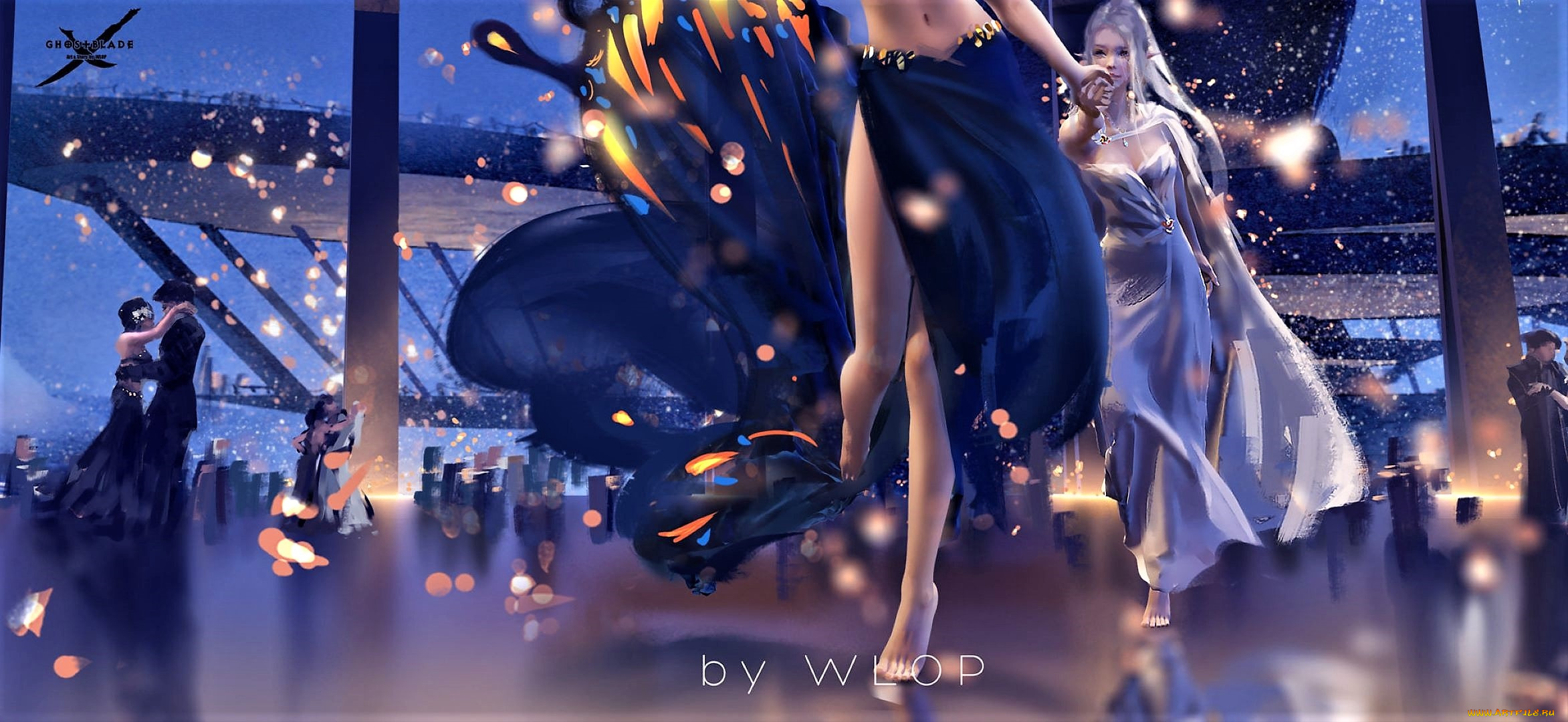 фэнтези, _ghost, blade, , , призрачный, клинок, девушки, бал