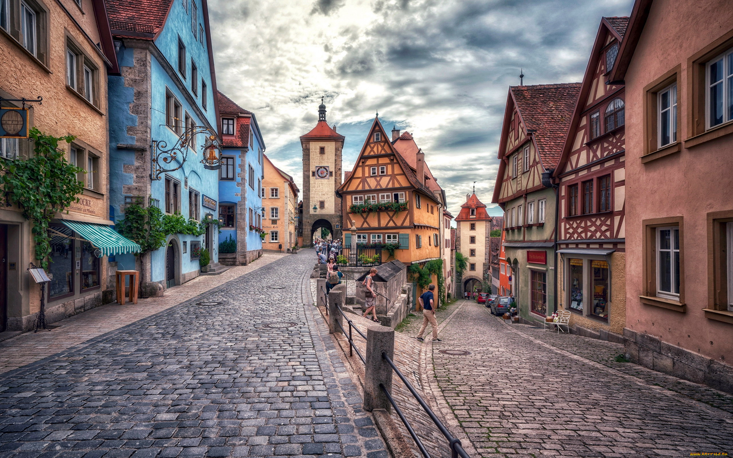 rothenburg, bavaria, germany, города, -, улицы, , площади, , набережные