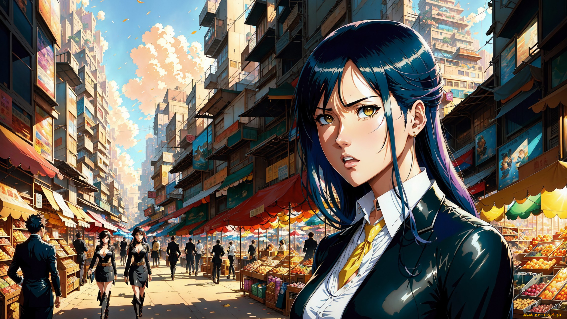 аниме, город, , улицы, , интерьер, , здания, нейросети, графика, нейроарт, ai, art, нейронные, сети, рисунки, нейро, искусство