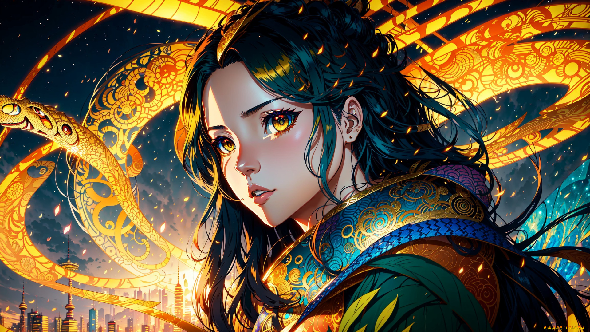 аниме, магия, , колдовство, , halloween, нейросети, графика, нейроарт, ai, art, нейронные, сети, рисунки, нейро, искусство