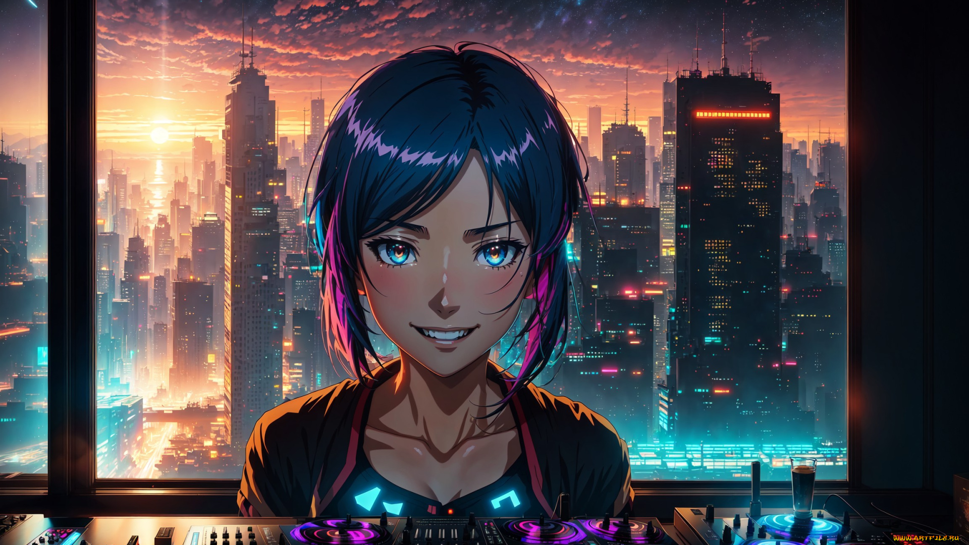 аниме, музыка, нейросети, графика, нейроарт, ai, art, нейронные, сети, рисунки, нейро, искусство