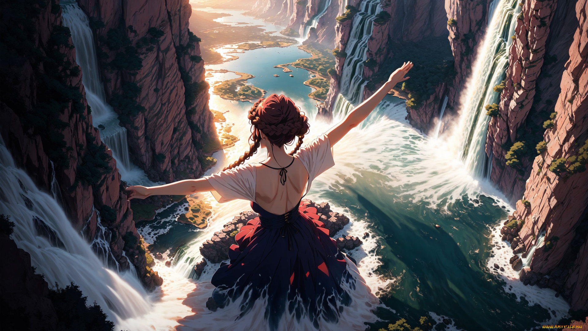 аниме, пейзажи, , природа, нейросети, графика, нейроарт, ai, art, нейронные, сети, рисунки, нейро, искусство