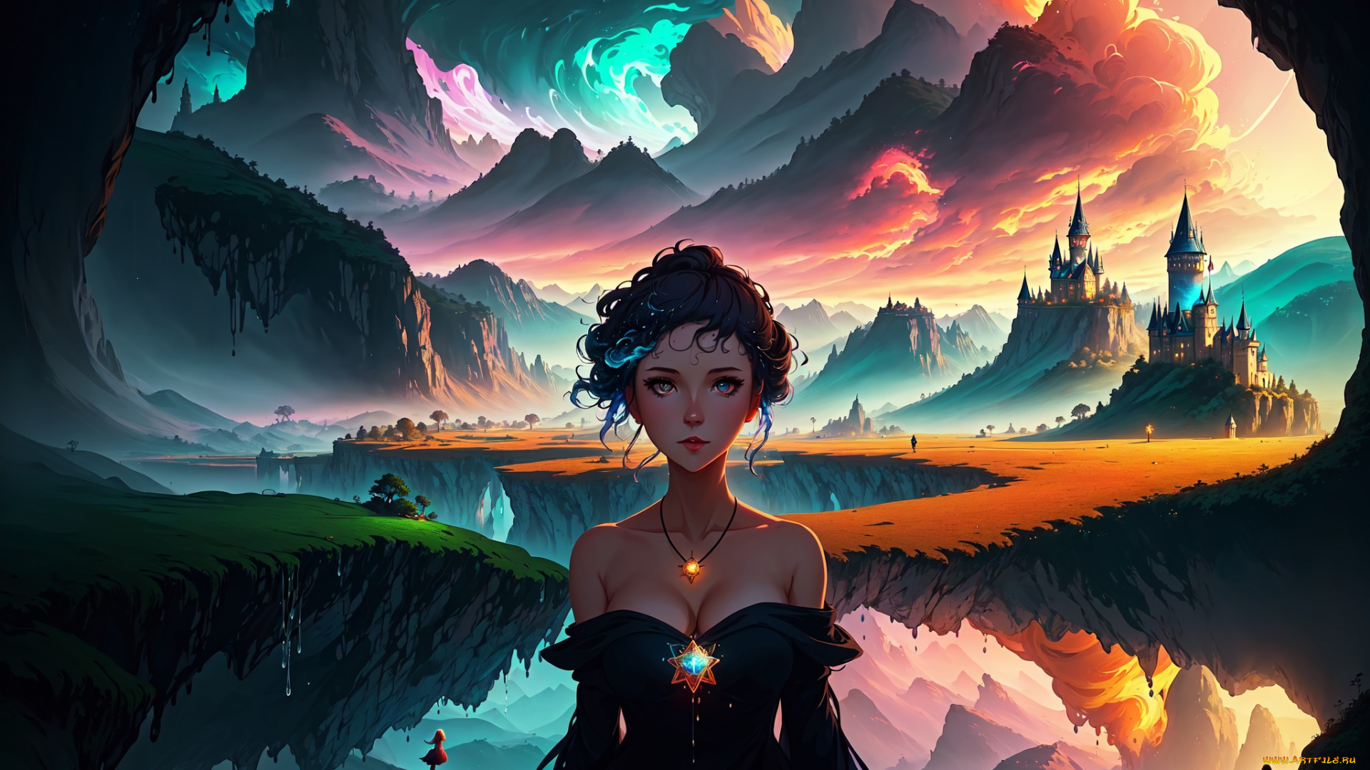 аниме, пейзажи, , природа, нейросети, графика, нейроарт, ai, art, нейронные, сети, рисунки, нейро, искусство