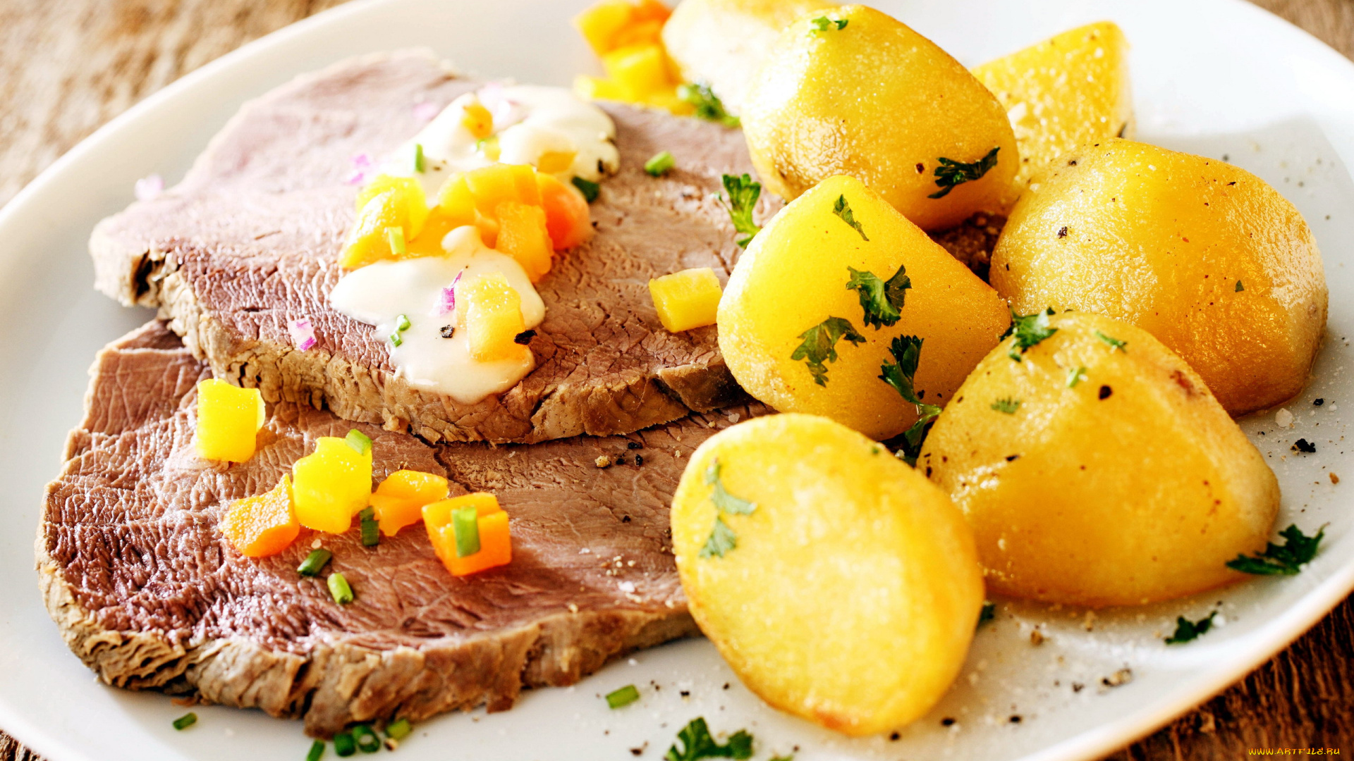 еда, мясные, блюда, картофель, стейки