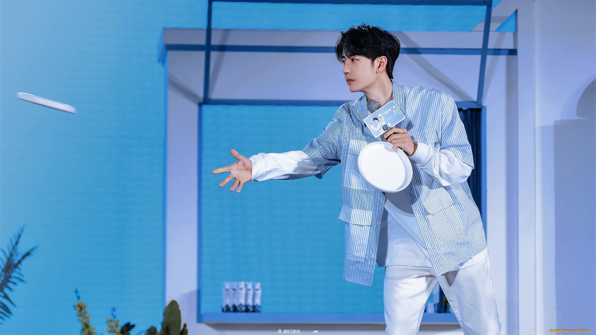 мужчины, wang, yi, bo, актер, рубашка, тарелки