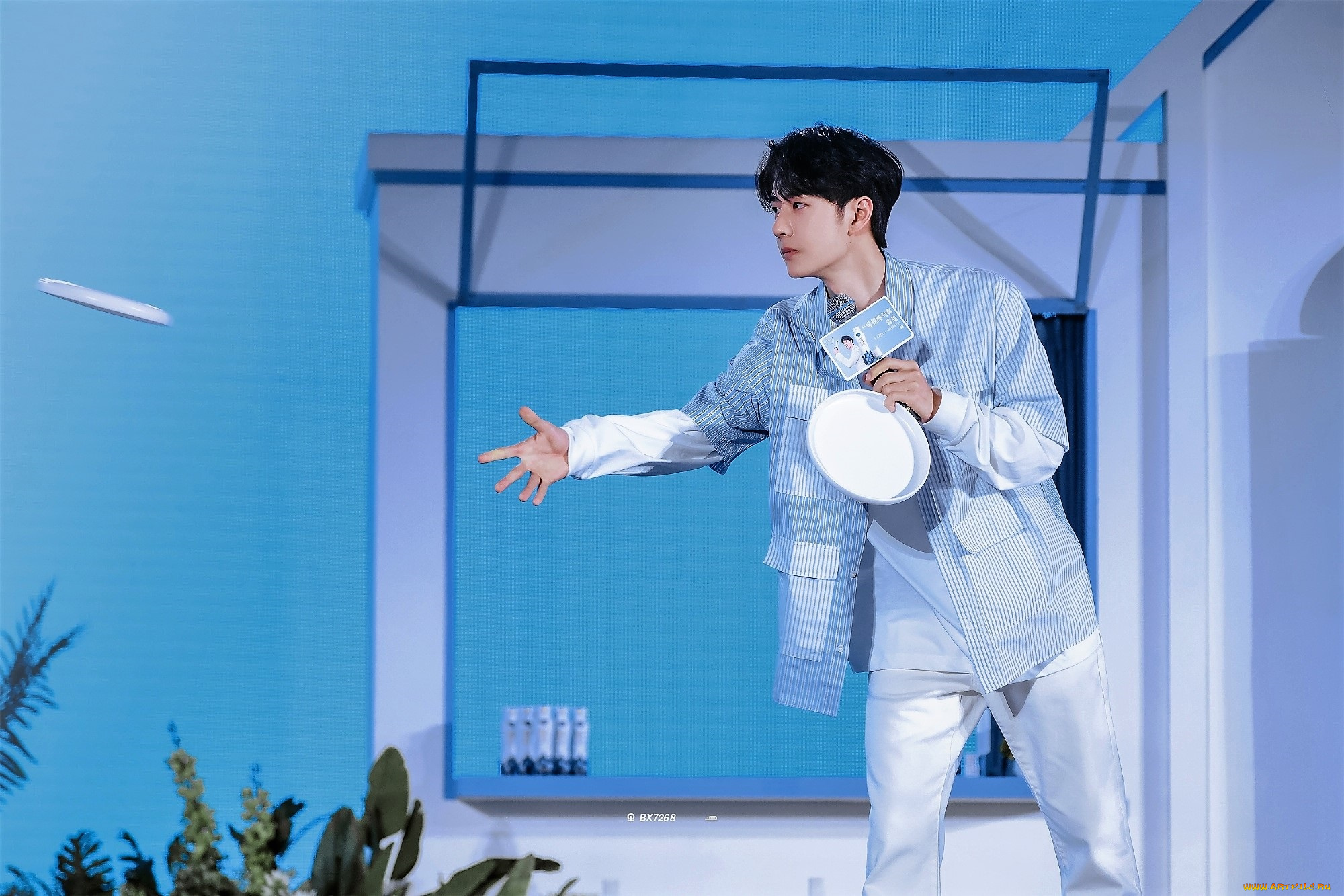 мужчины, wang, yi, bo, актер, рубашка, тарелки