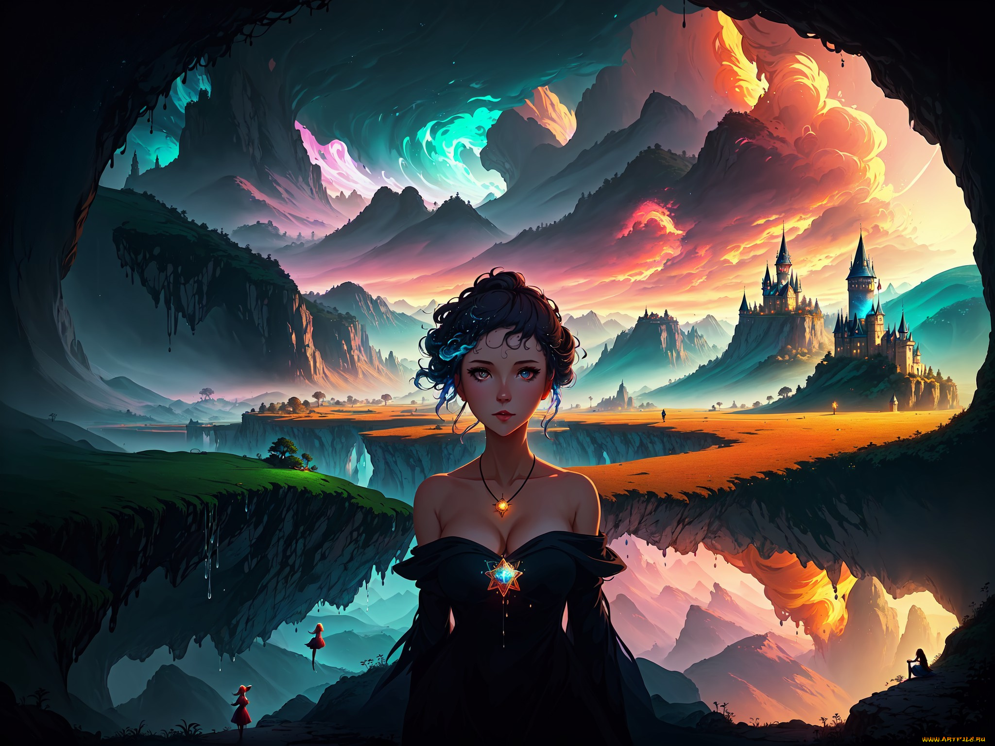 аниме, пейзажи, , природа, нейросети, графика, нейроарт, ai, art, нейронные, сети, рисунки, нейро, искусство