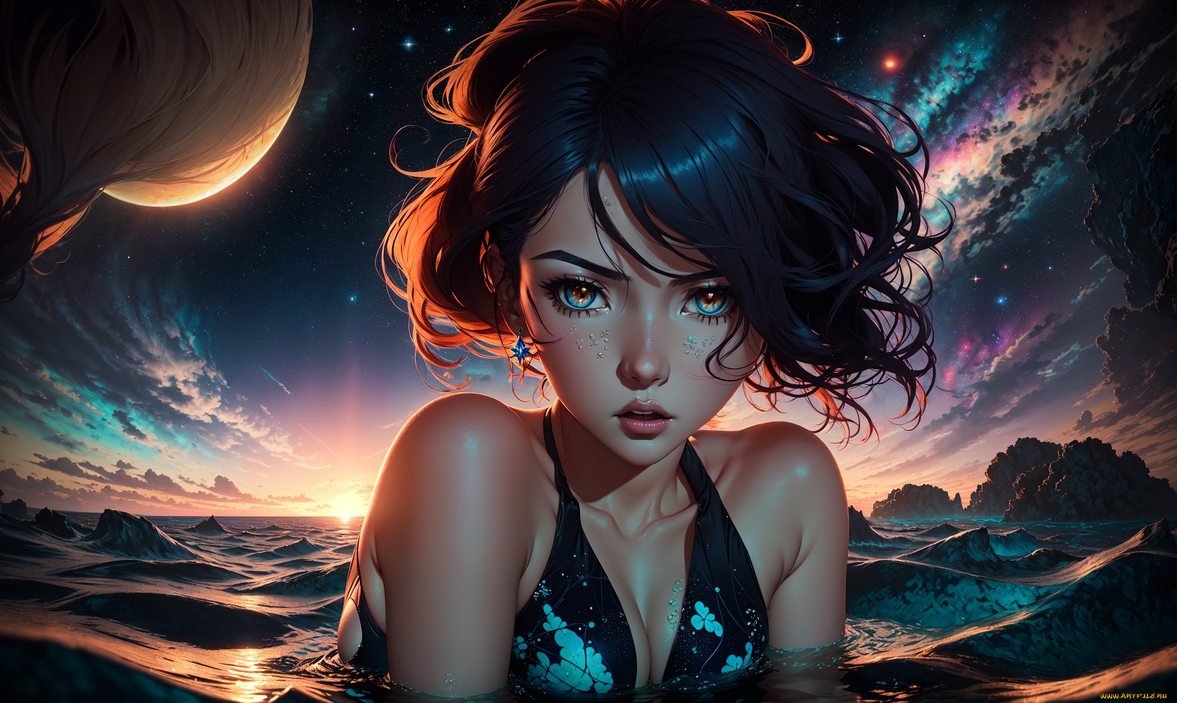 аниме, пейзажи, , природа, нейросети, графика, нейроарт, ai, art, нейронные, сети, рисунки, нейро, искусство