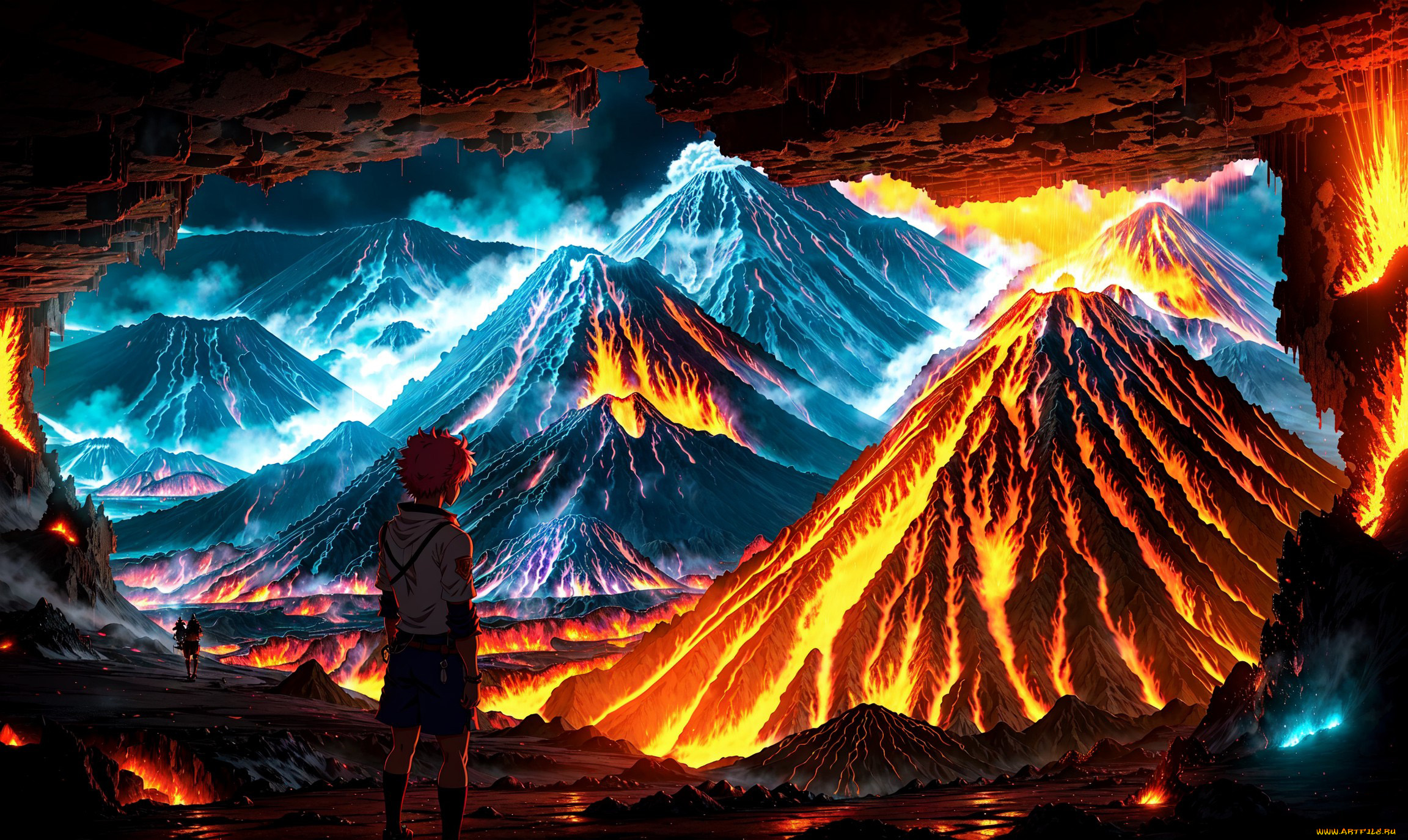 аниме, пейзажи, , природа, нейросети, графика, нейроарт, ai, art, нейронные, сети, рисунки, нейро, искусство