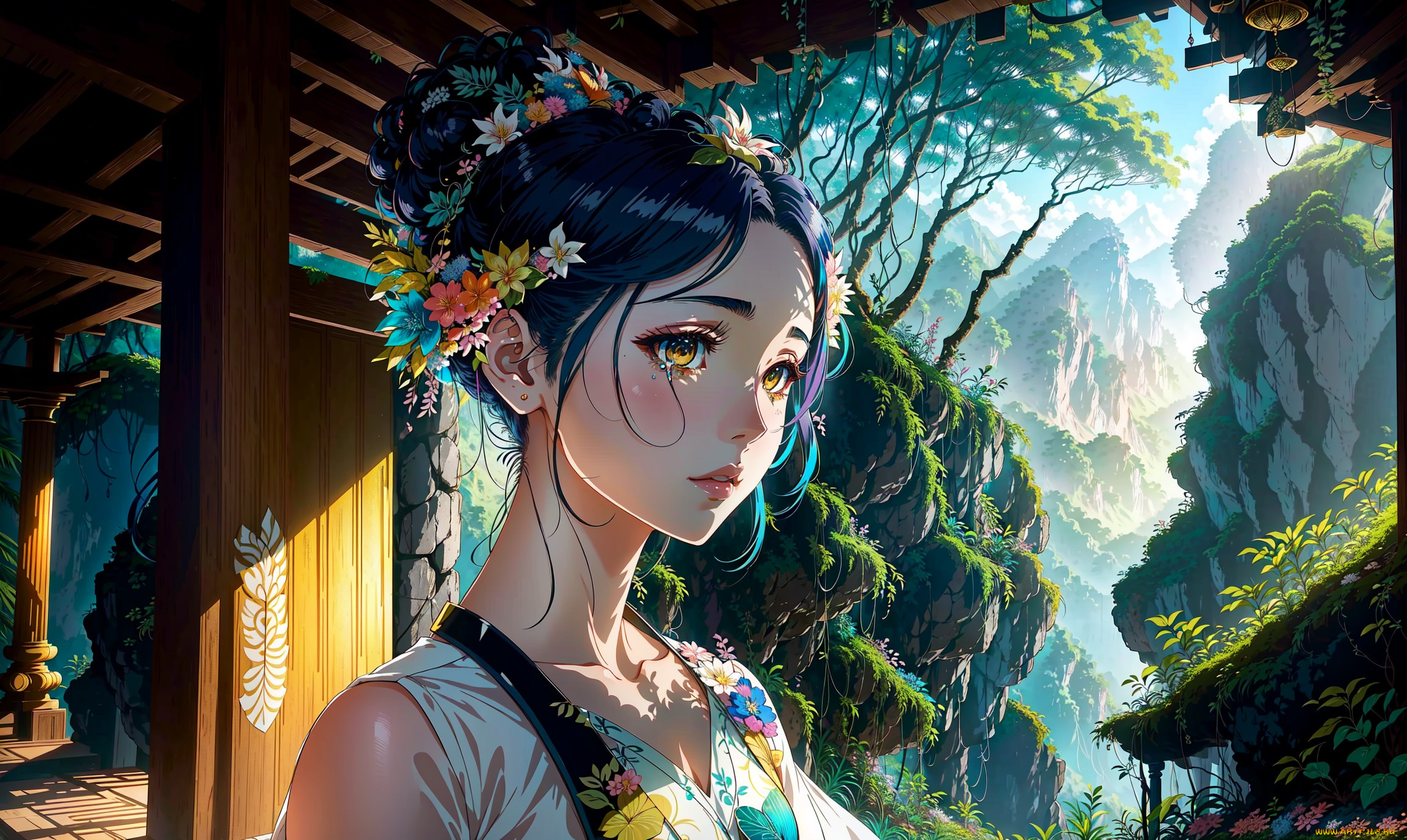 аниме, пейзажи, , природа, нейросети, графика, нейроарт, ai, art, нейронные, сети, рисунки, нейро, искусство