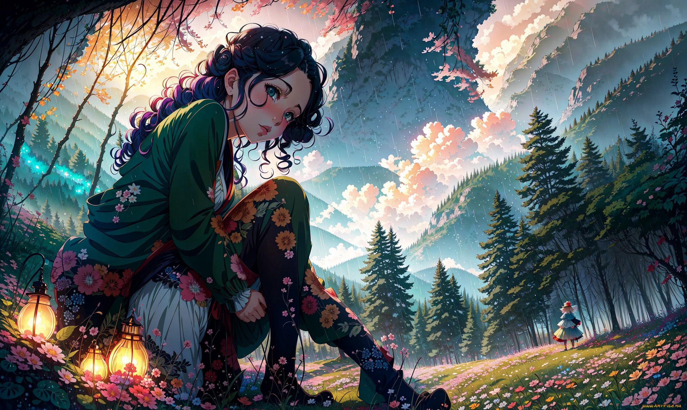 аниме, пейзажи, , природа, нейросети, графика, нейроарт, ai, art, нейронные, сети, рисунки, нейро, искусство