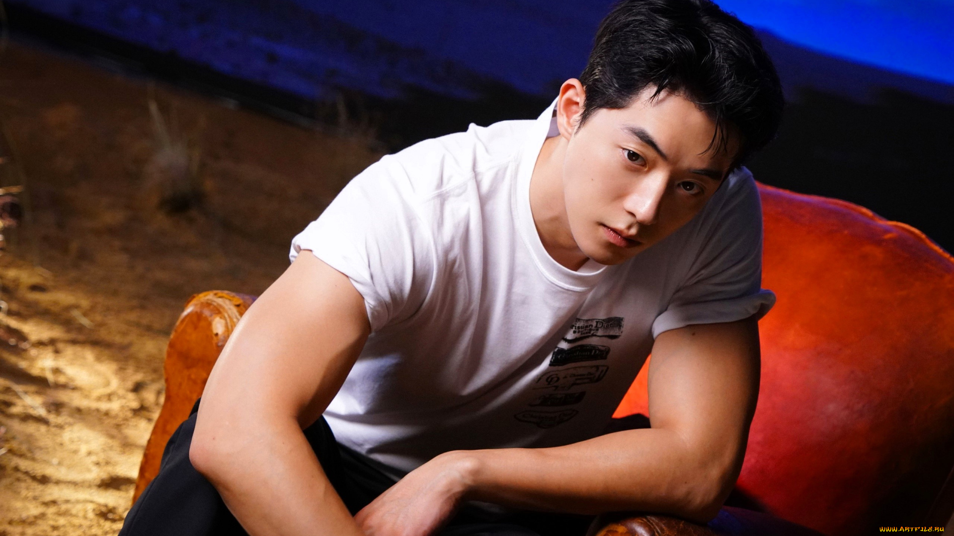 nam, joo, hyuk, мужчины, -unsort, актер, футболка, кресло