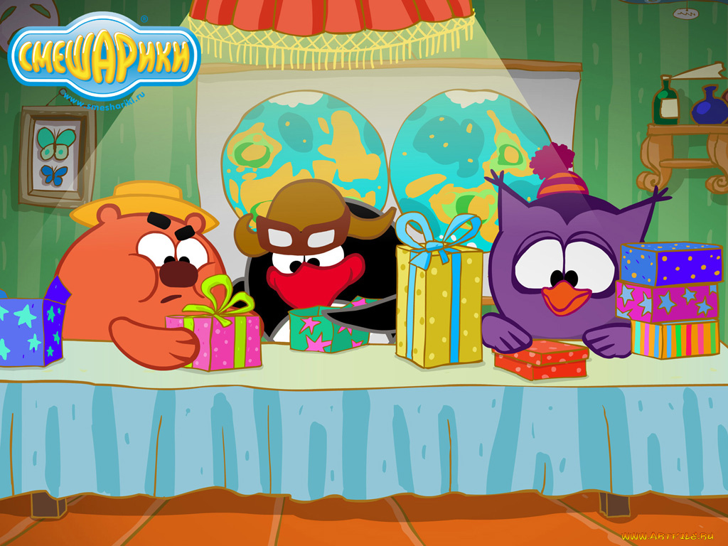 мультфильмы, смешарики