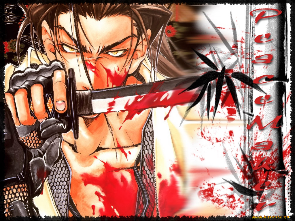 аниме, peace, maker, kurogane