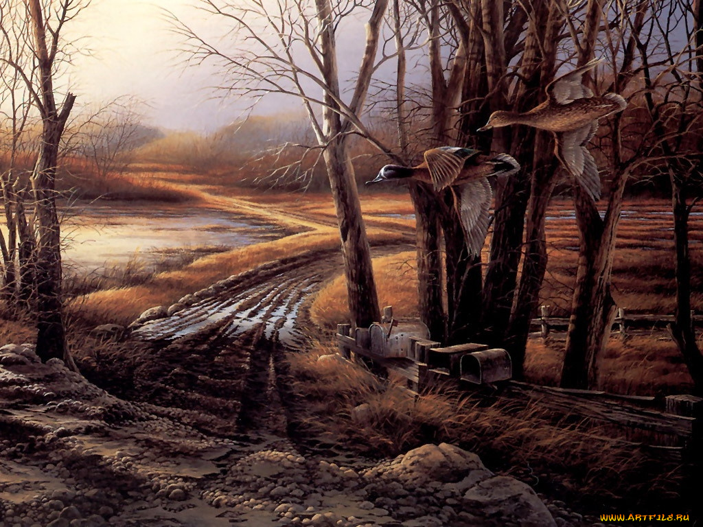 рисованные, животные