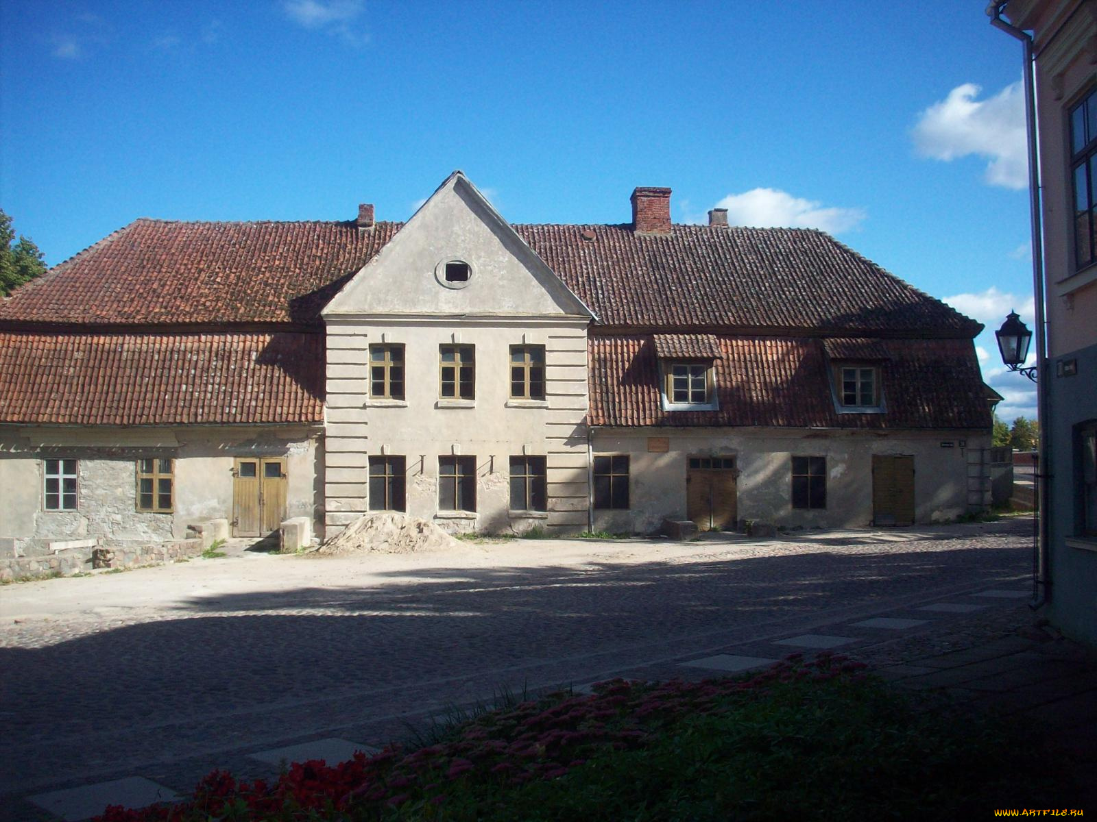 кулдига, латвия, города, здания, дома