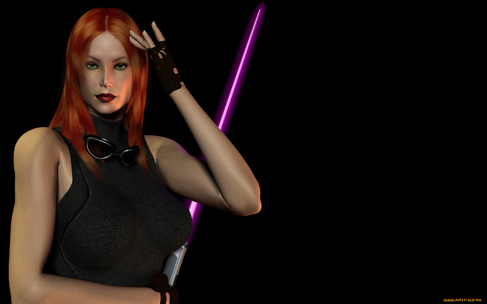 lady, jedi, 3д, графика, fantasy, фантазия