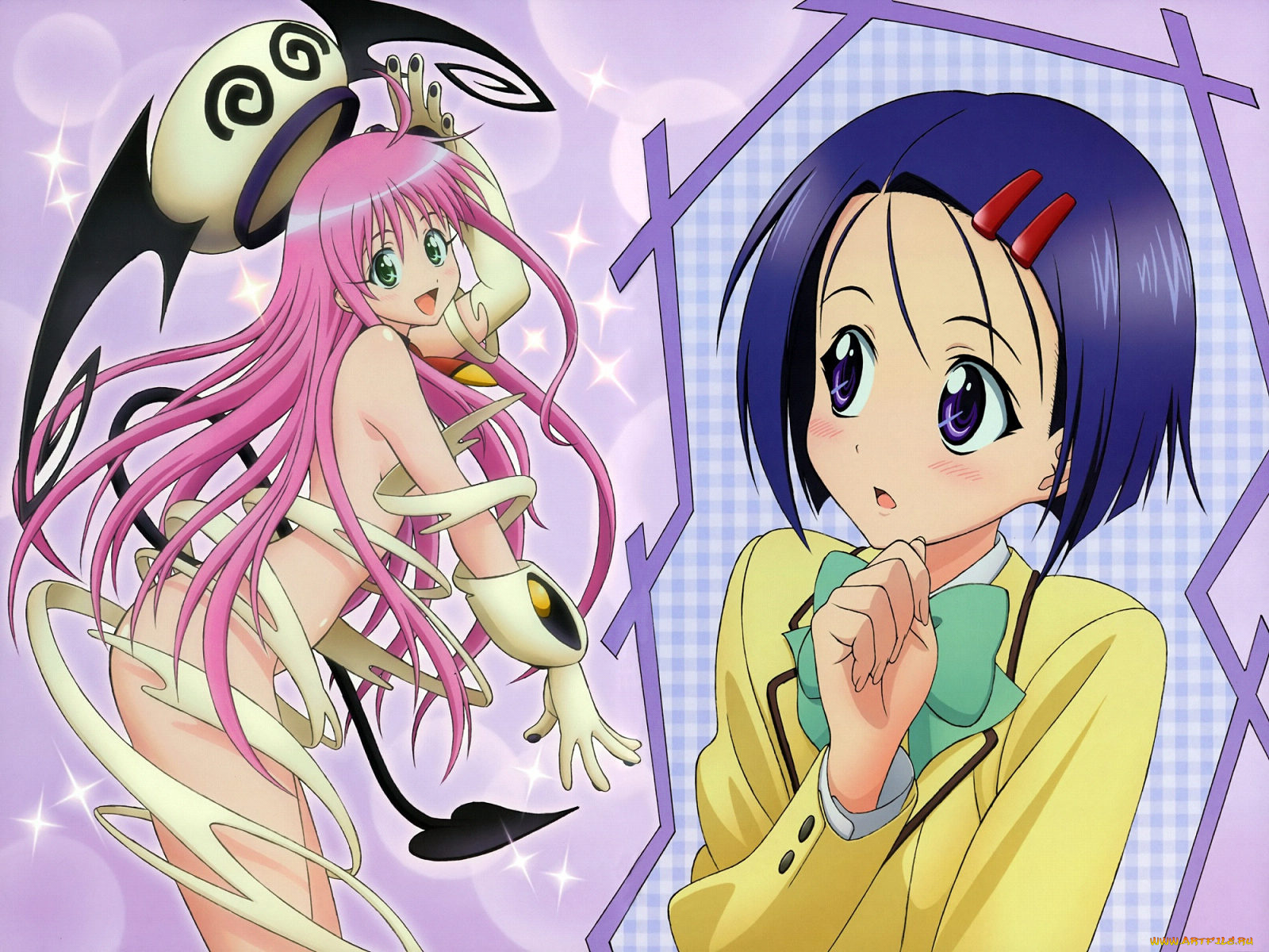 аниме, to, love, ru, девушка