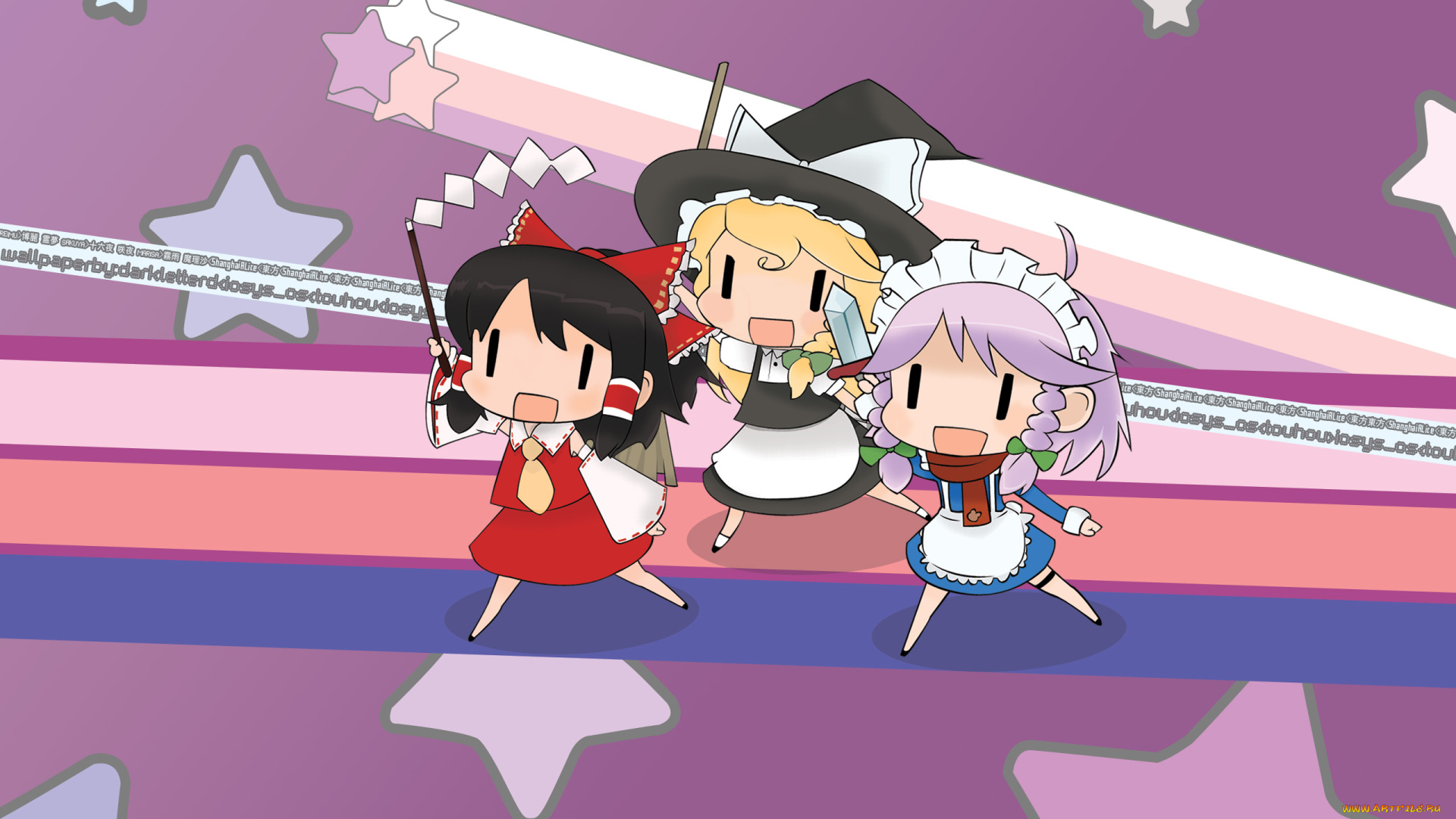 аниме, touhou, персонажи, тохо