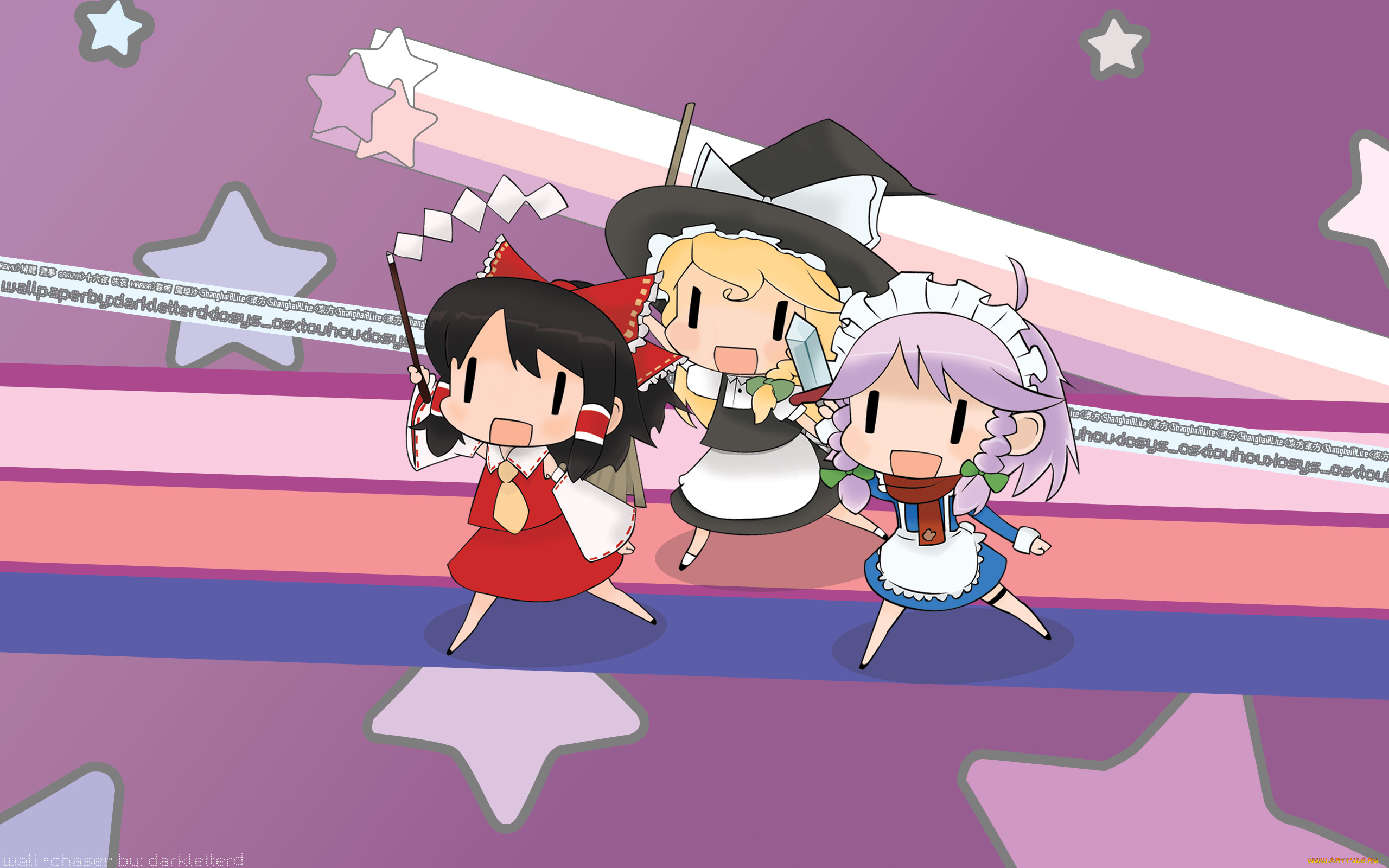 аниме, touhou, персонажи, тохо