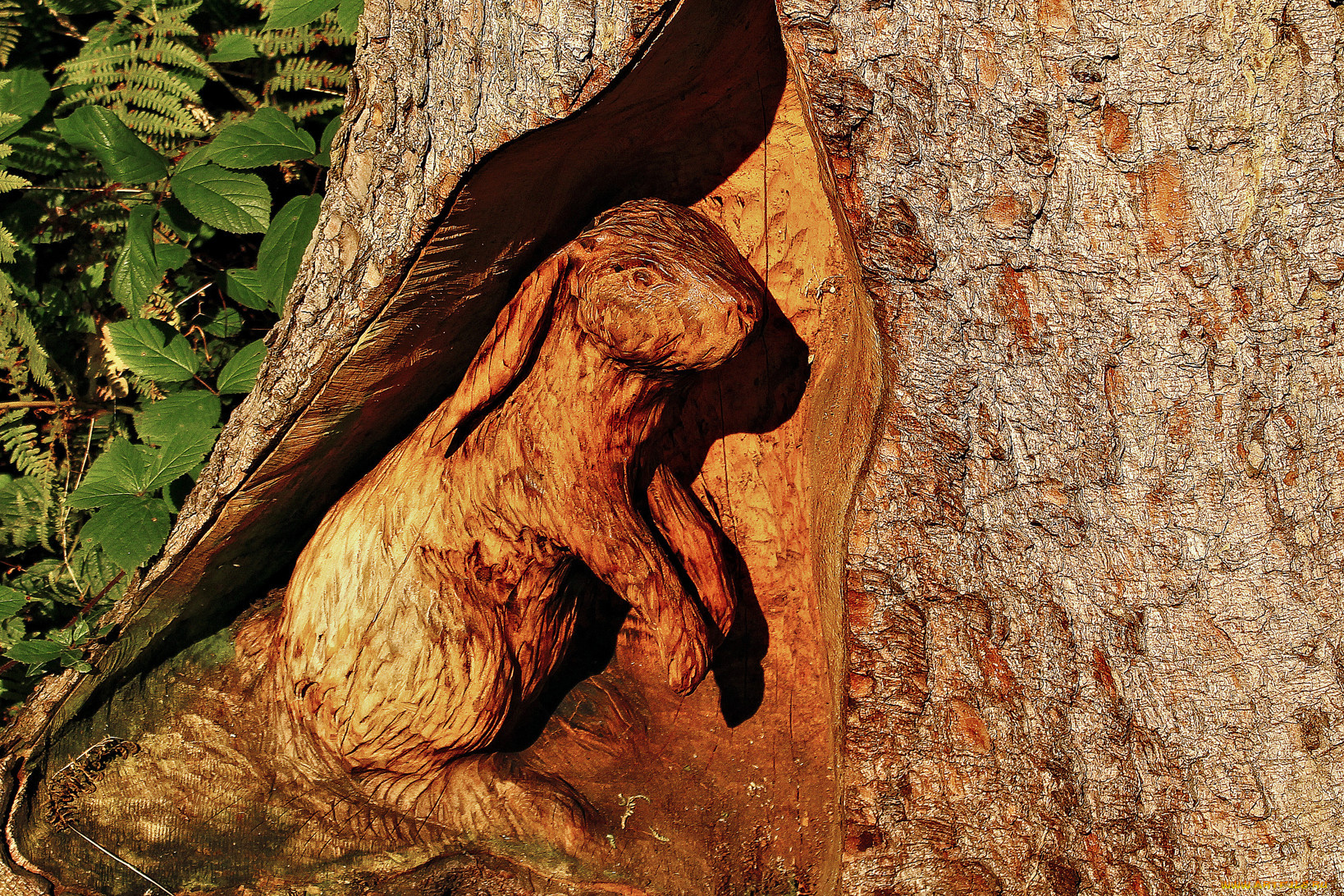 разное, рельефы, статуи, музейные, экспонаты, дерево, заец