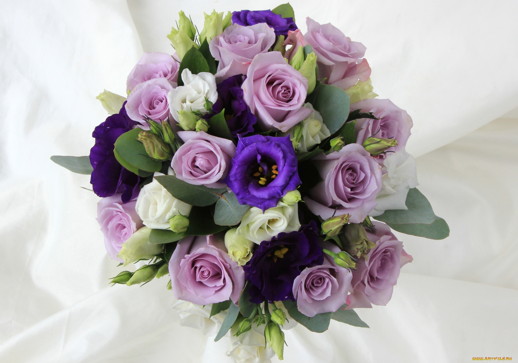 цветы, букеты, композиции, эустома, розы