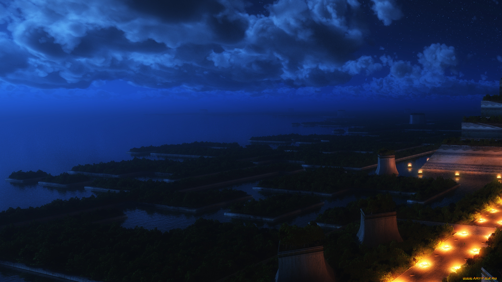 фэнтези, иные, миры, времена, ночь, пирамида