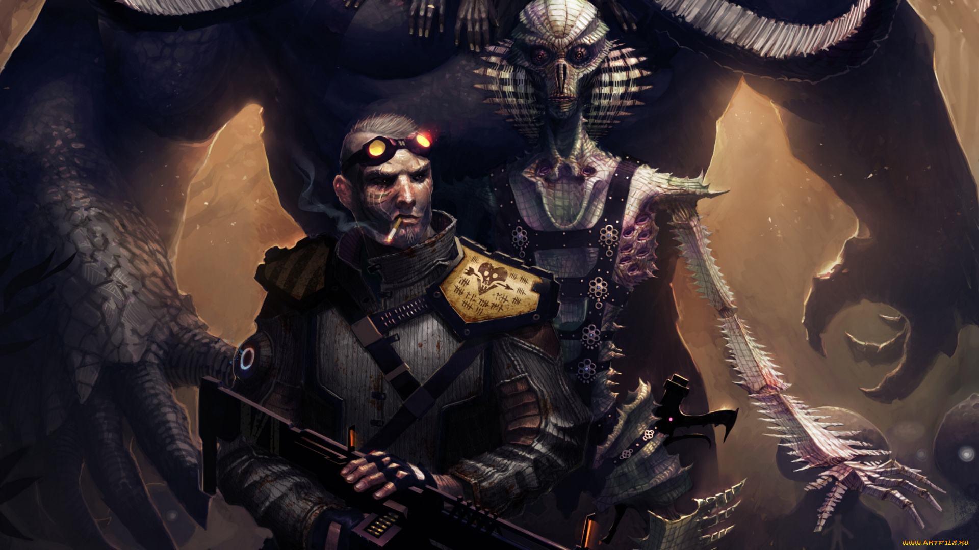 фэнтези, существа, существо, солдат