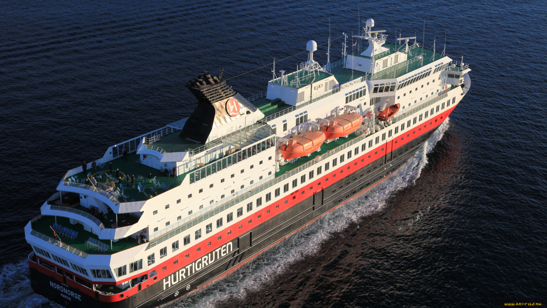 корабли, лайнеры, вода, большой, круиз