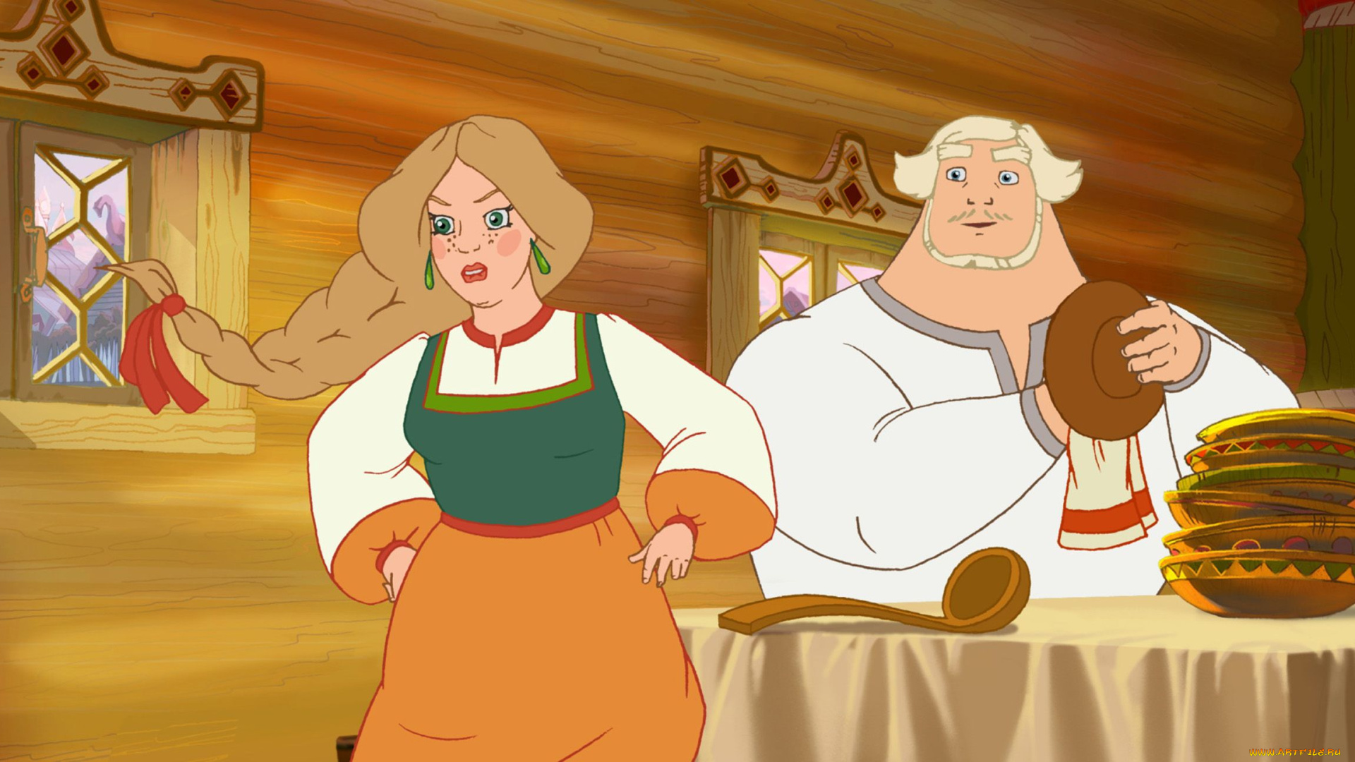 три, богатыря, шамаханская, царица, мультфильмы, сказка