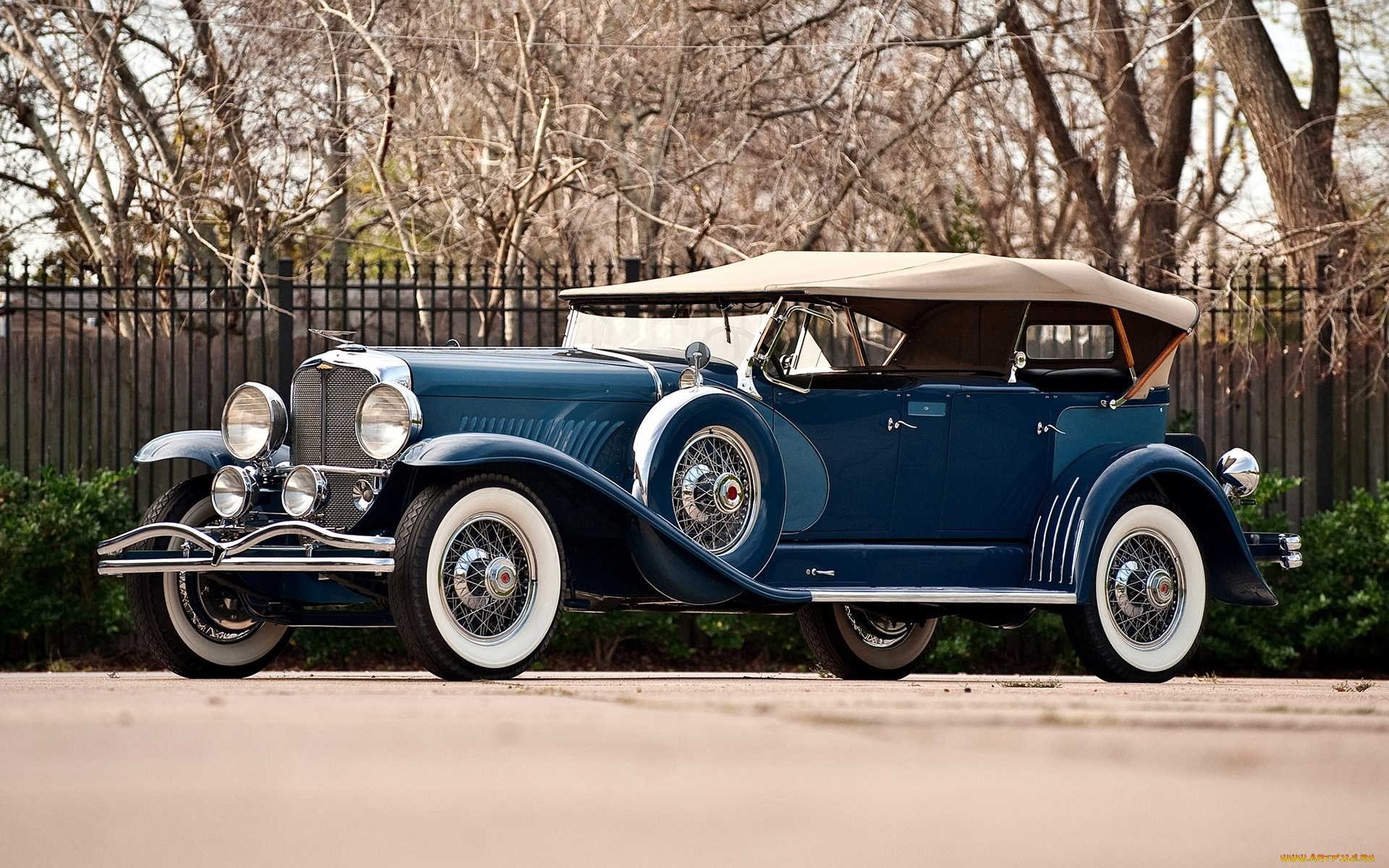 blue, convertible, duesenberg, автомобили, классика, стиль, ретро