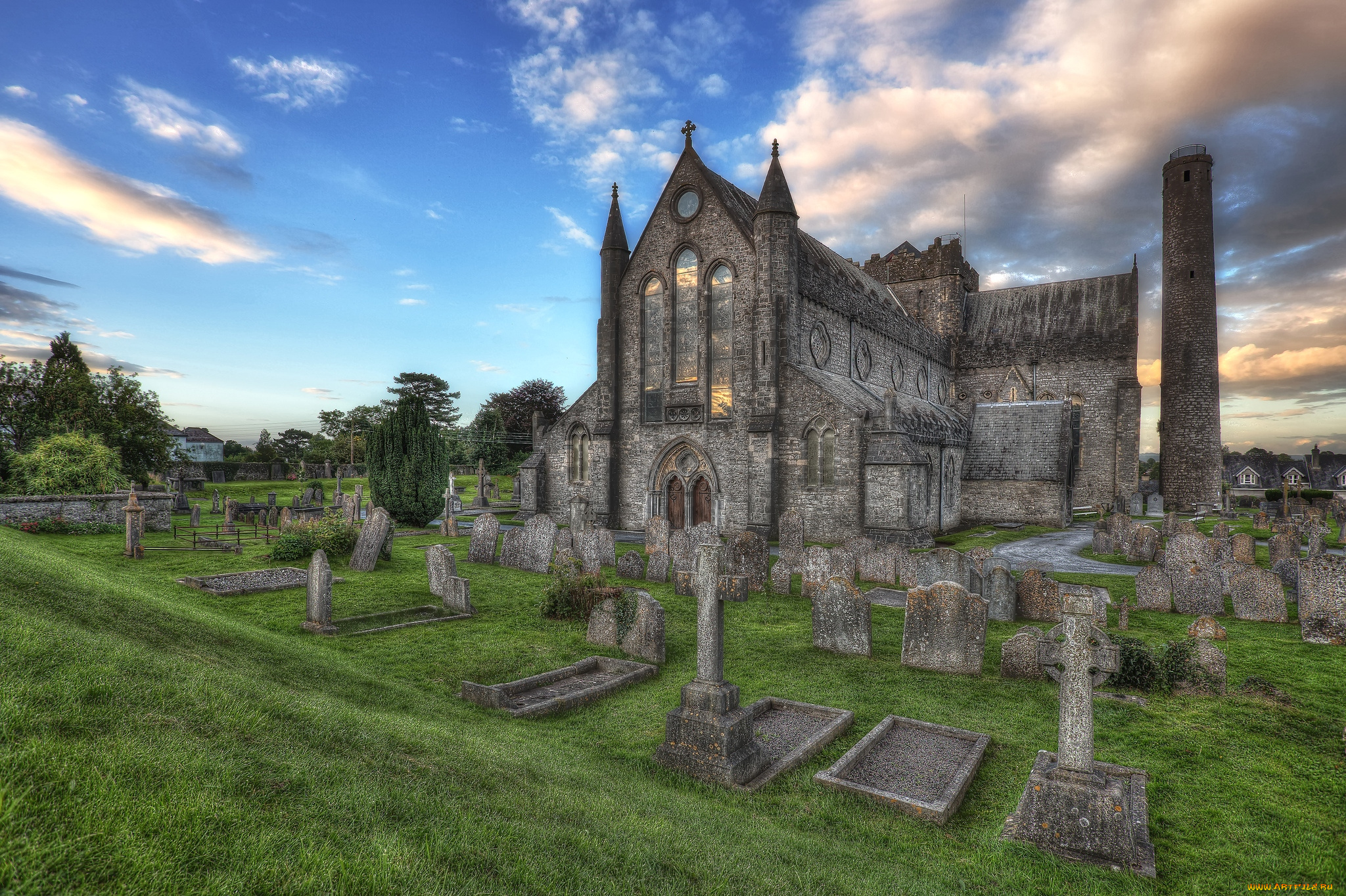 города, католические, соборы, костелы, аббатства, собор, кладбище, надгробия, англия