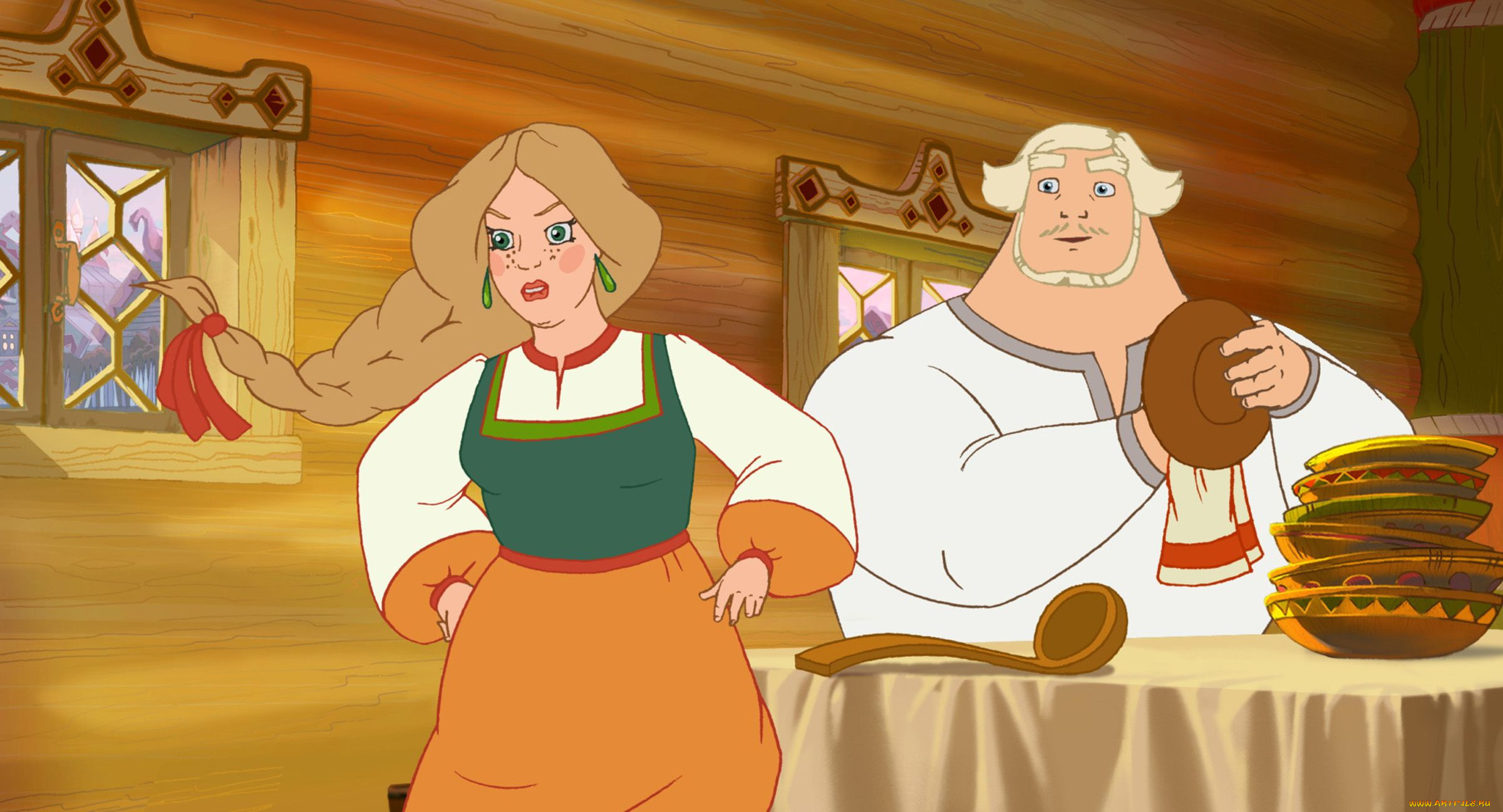 три, богатыря, шамаханская, царица, мультфильмы, сказка