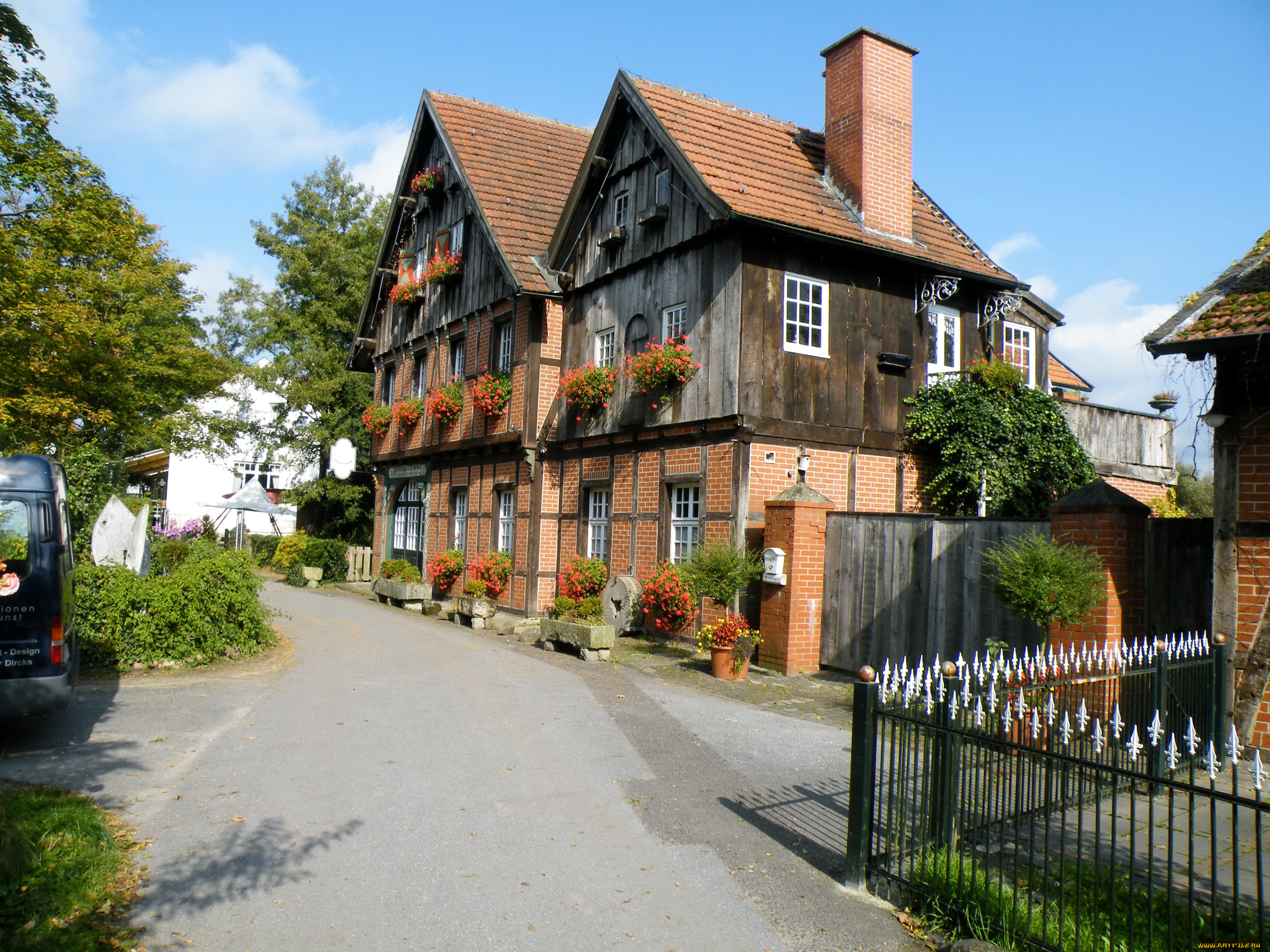 германия, мюнстер, города, здания, дома