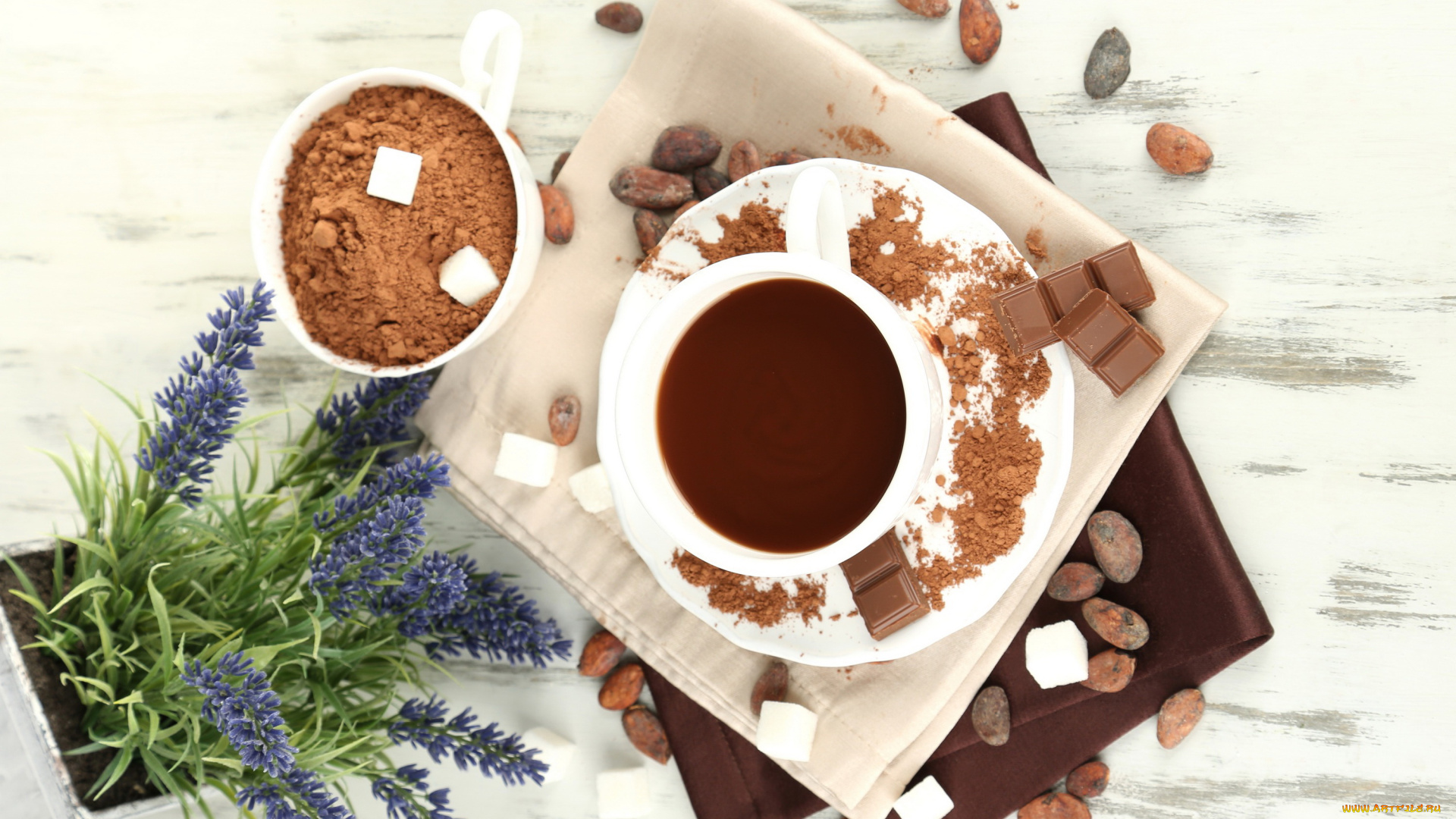 еда, кофе, , кофейные, зёрна, салфетки, шоколад, блюдце, белая, сахар, какао, чашка